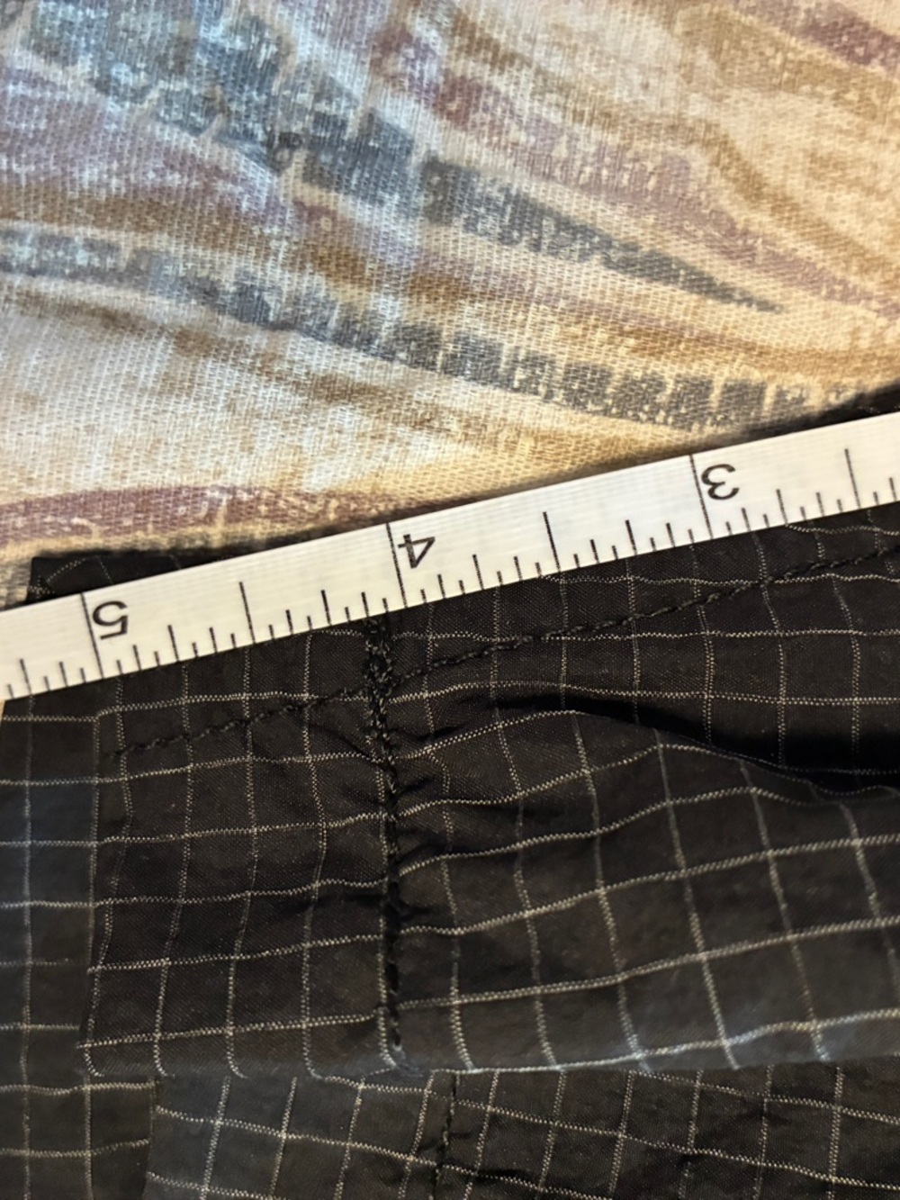 Cross Eyed Moose Black Grid Swim Trunks XXL Hybrid poolside Cargo Shorts - Picture 9 of 10
